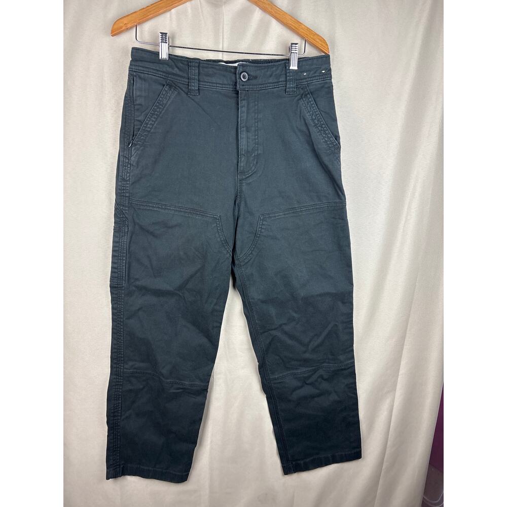 Hollister Mens Medium 32x27  Black Baggy Cargo Pants Utility Wide Leg Grunge Y2K